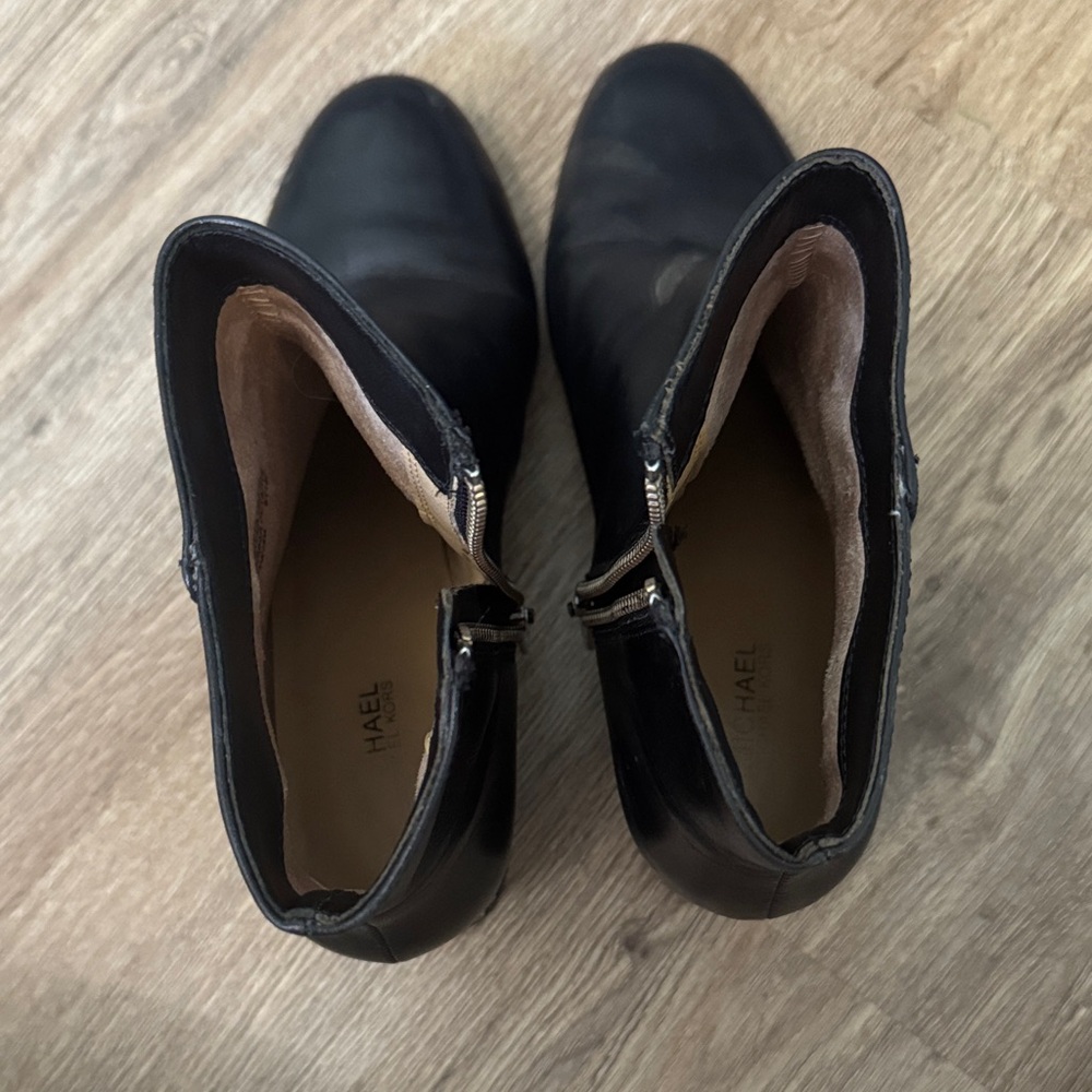 Michael Kors Black Sabrina Mid Ankle Booties - Picture 13 of 13